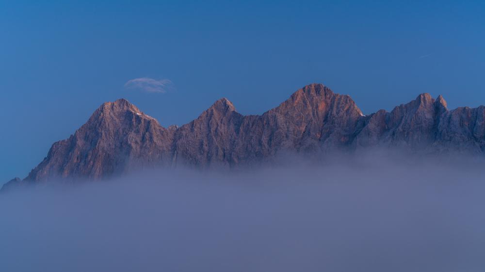 Dachstein above the fog, Austria