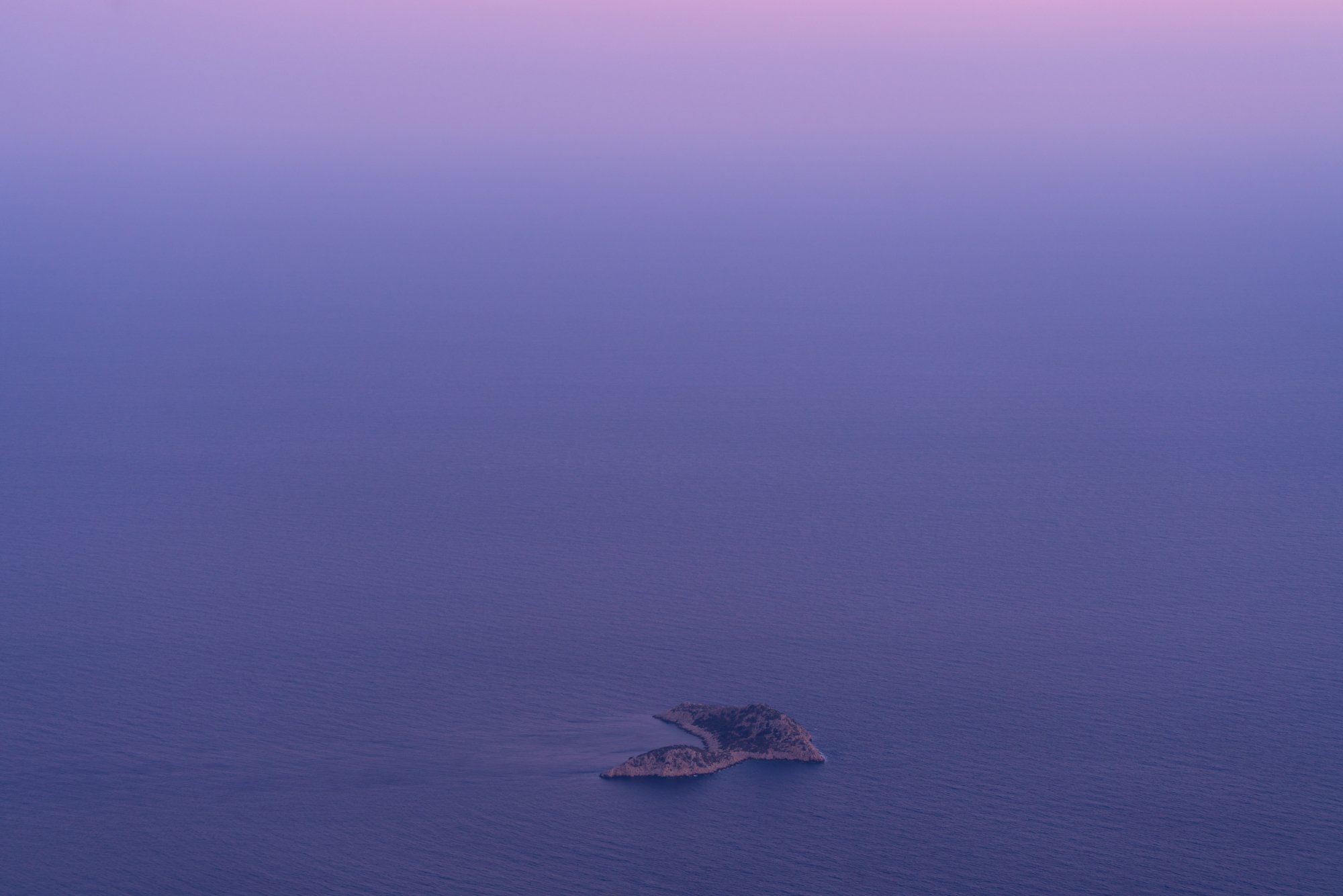 Small island of the Turkish Aegean coast