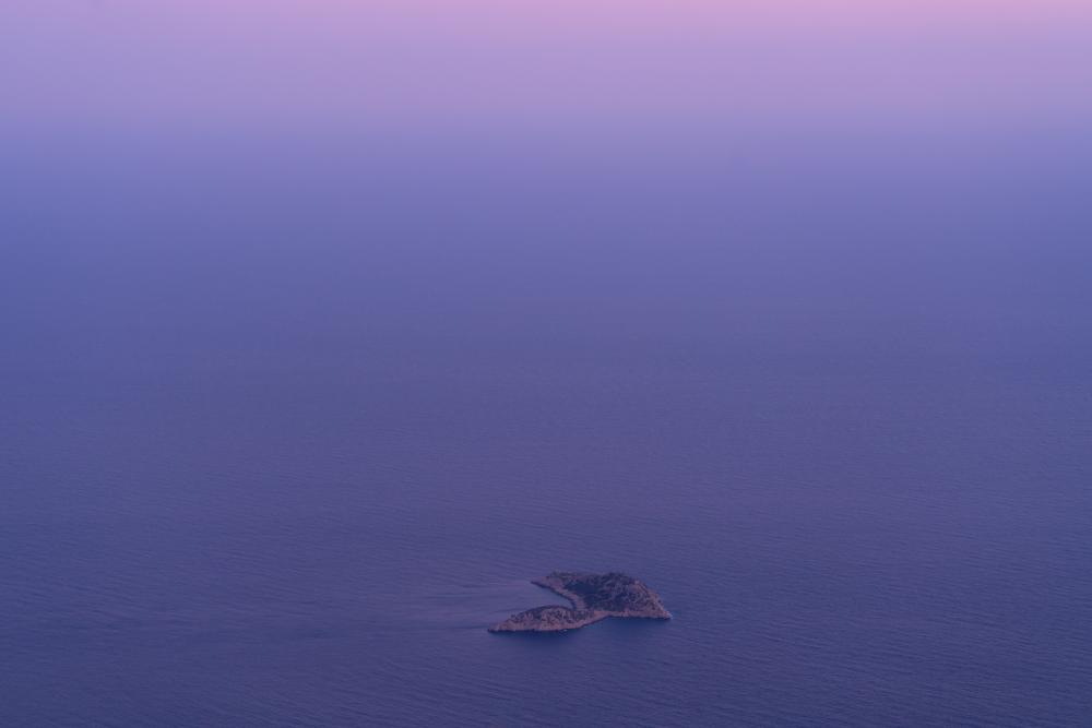 Small island of the Turkish Aegean coast