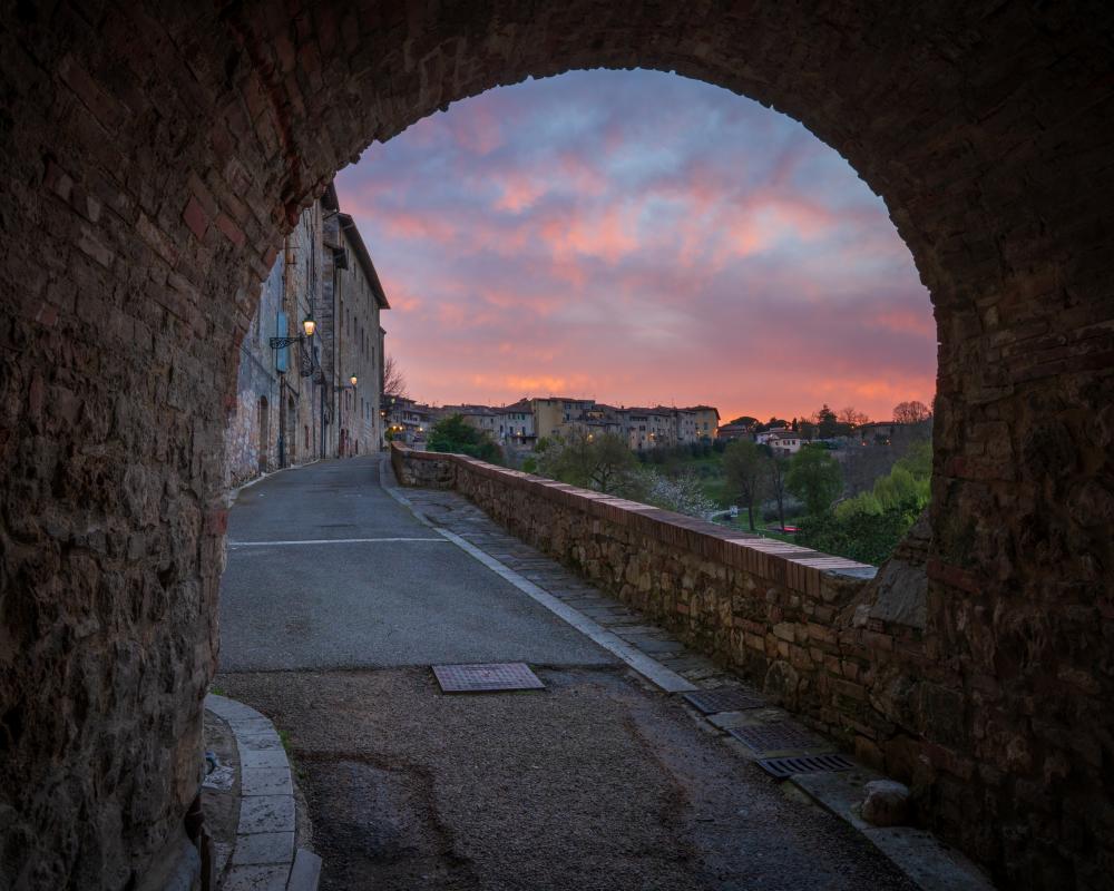 Colle di Val d'Elsa sunset, Tuscany, Italy