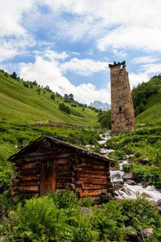Svan tower, Adishi, Georgia