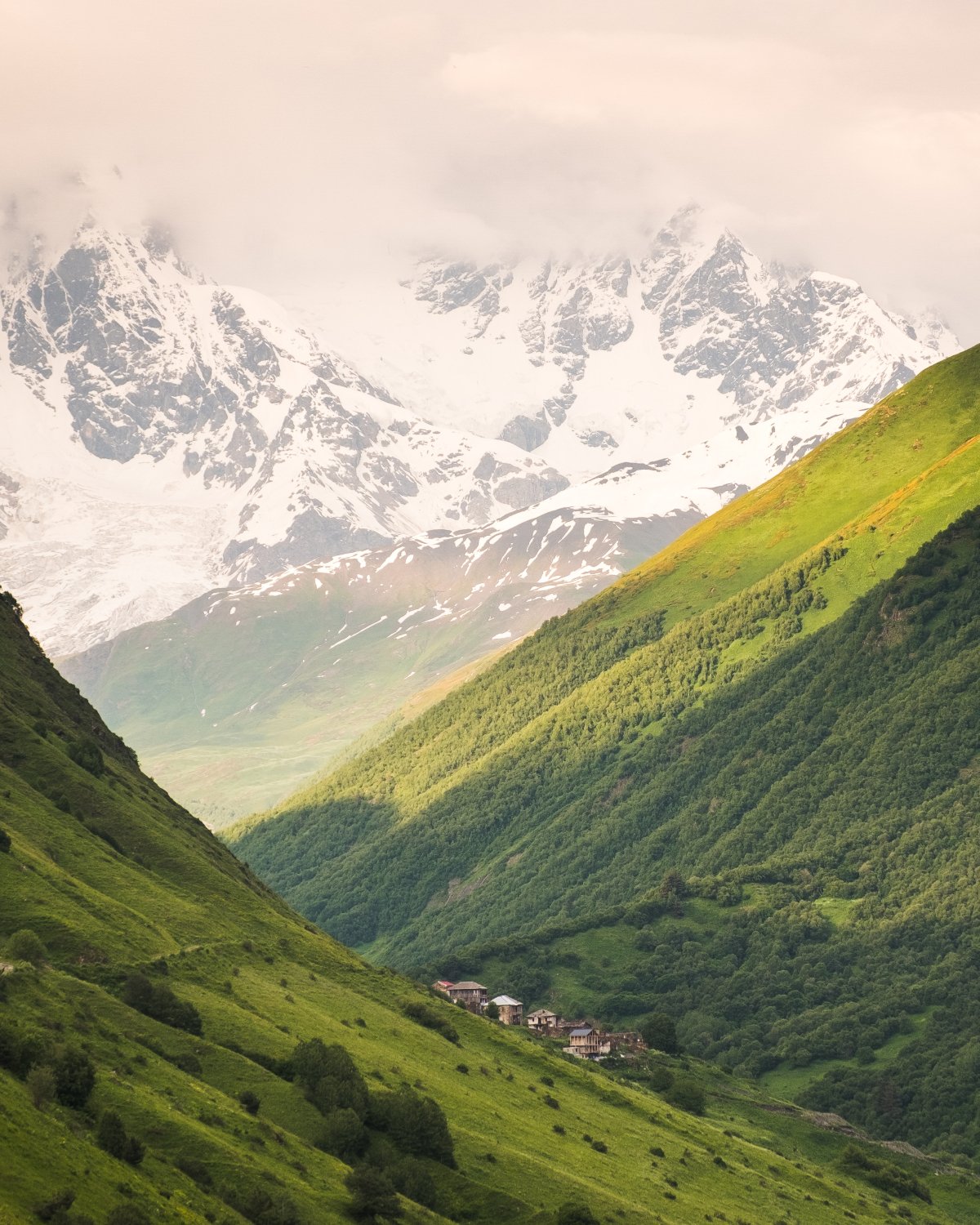 The almost abandoned village of Khalde, Svaneti, Georgia