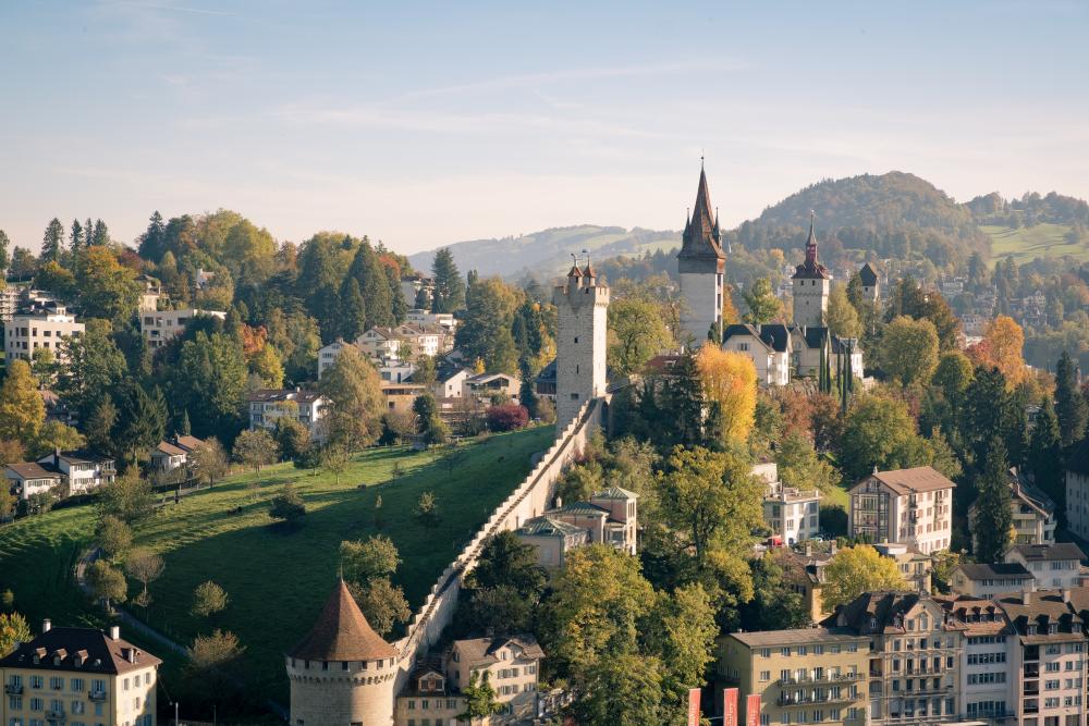 Lucerne bathed in beautiful soft light, Switzerland