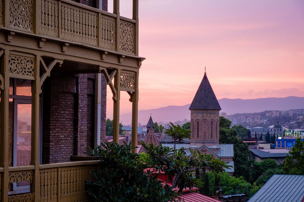 Sunset over Tbilisi, Georgia