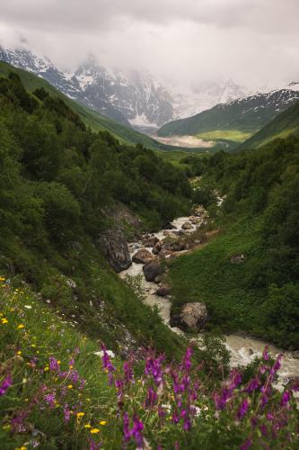 Khaldechala valley, Svaneti, Georgia