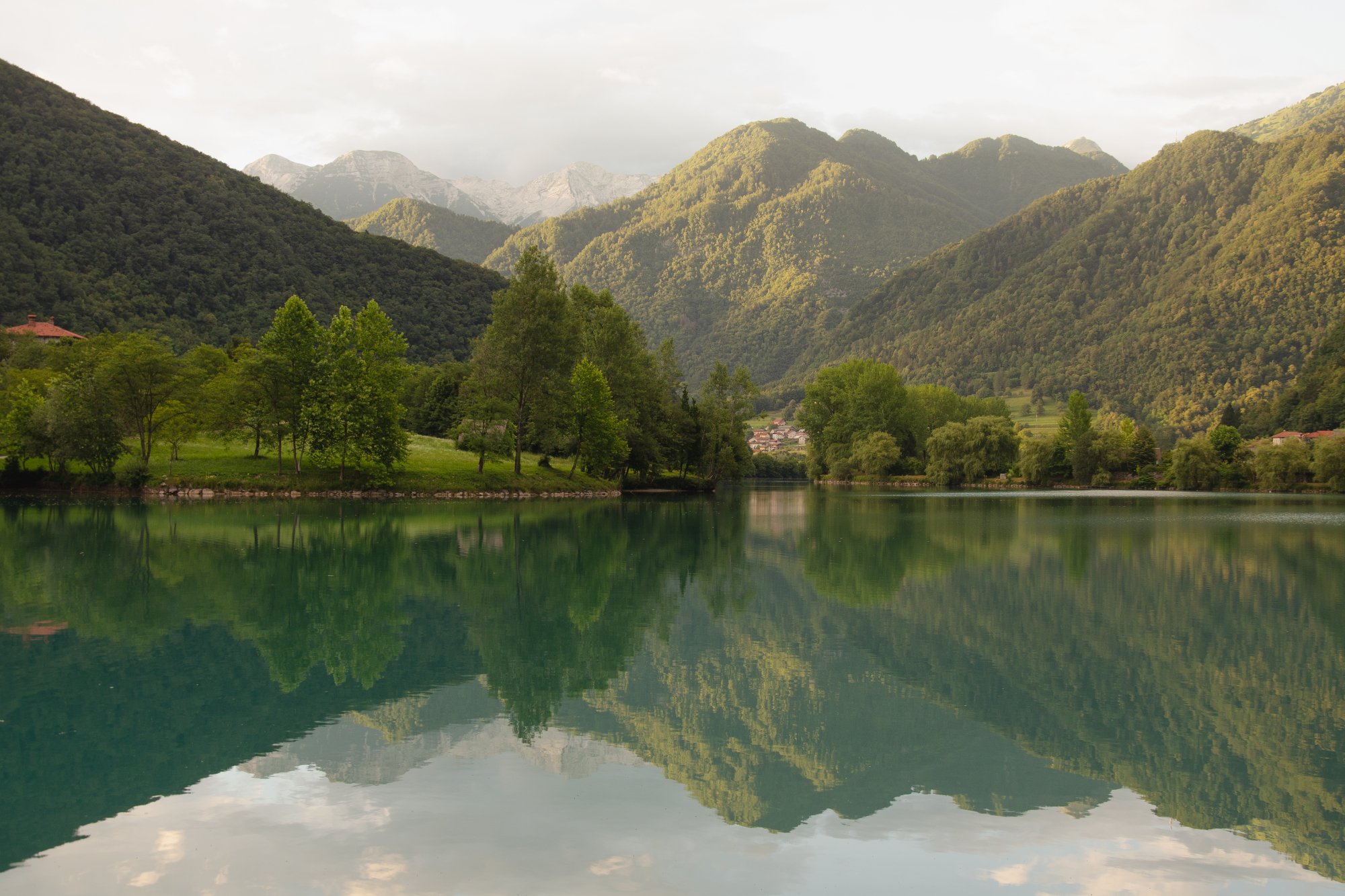 Afternoon light, Most na So\u010di, Slovenia