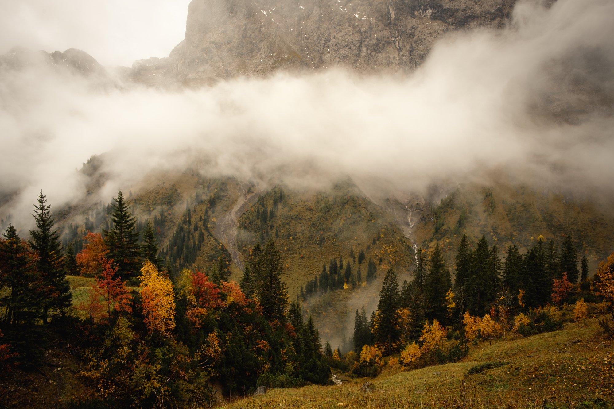 After the storm in Eng, Austria