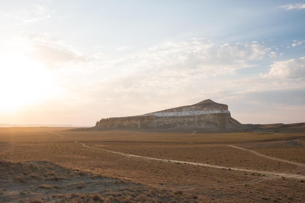 Morning light over Lions Rock, Kazakhstan