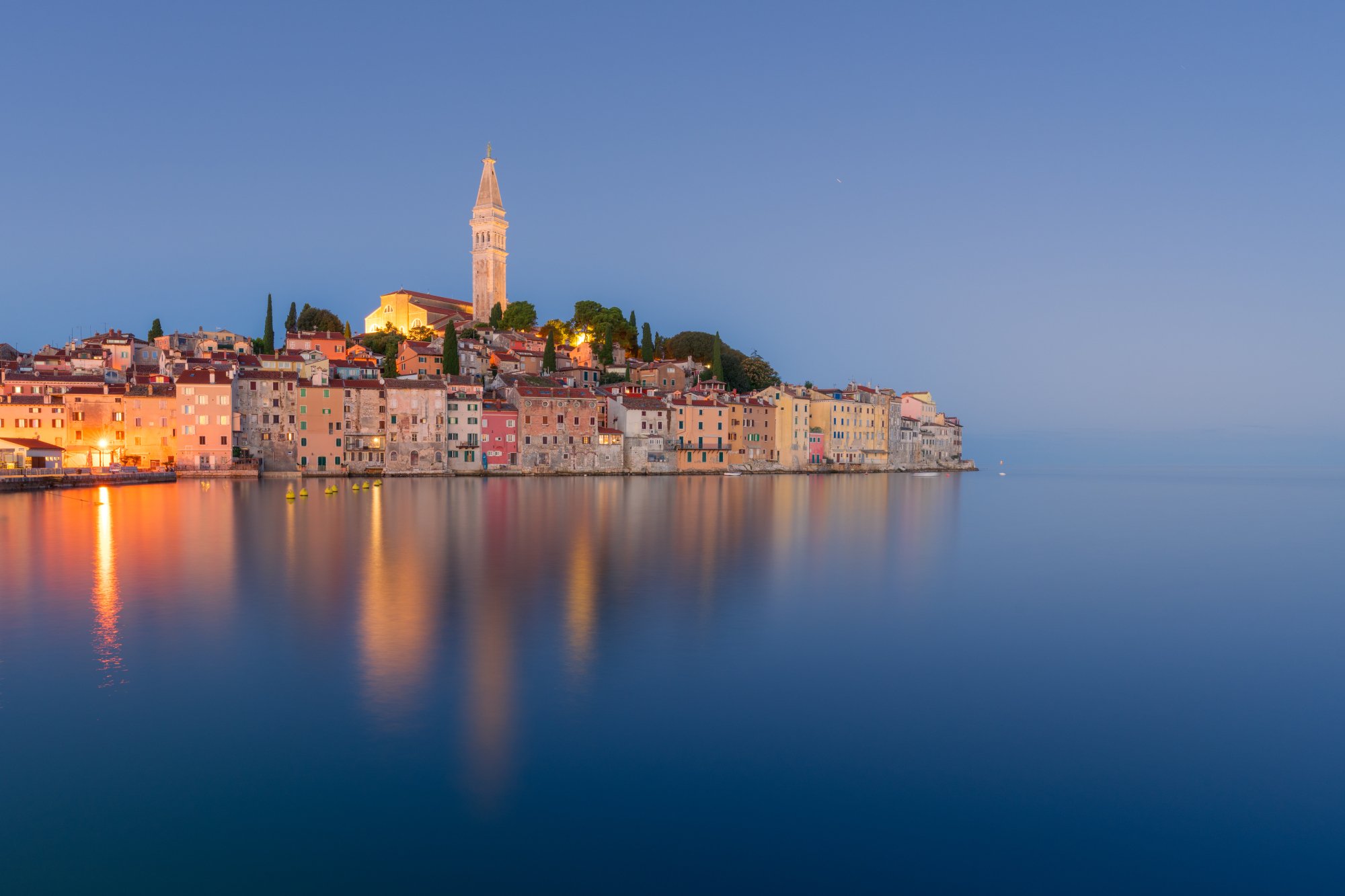 Gorgeous Rovinj at blue hour