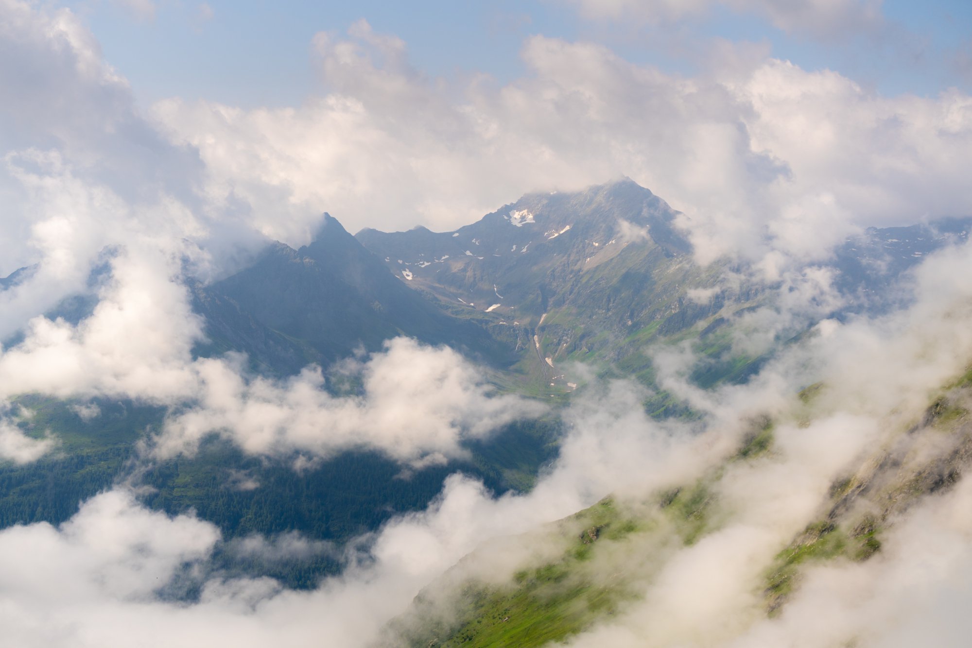 Mount Lasörling during a high summer morning, Ost Tirol, Austria